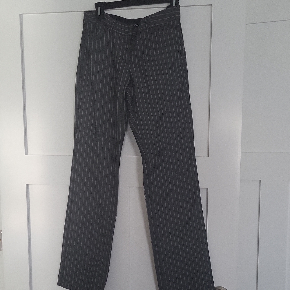 Express Charcoal Pinstripe Trousers